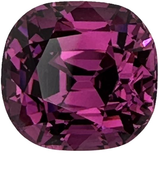 8.1ct Cushion Medium Pink Rhodolite