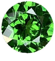 6.5mm Round Bright Green Tsavorite