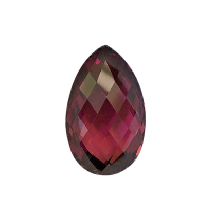 8.66ct Briolette Open Burgundy Rhodolite