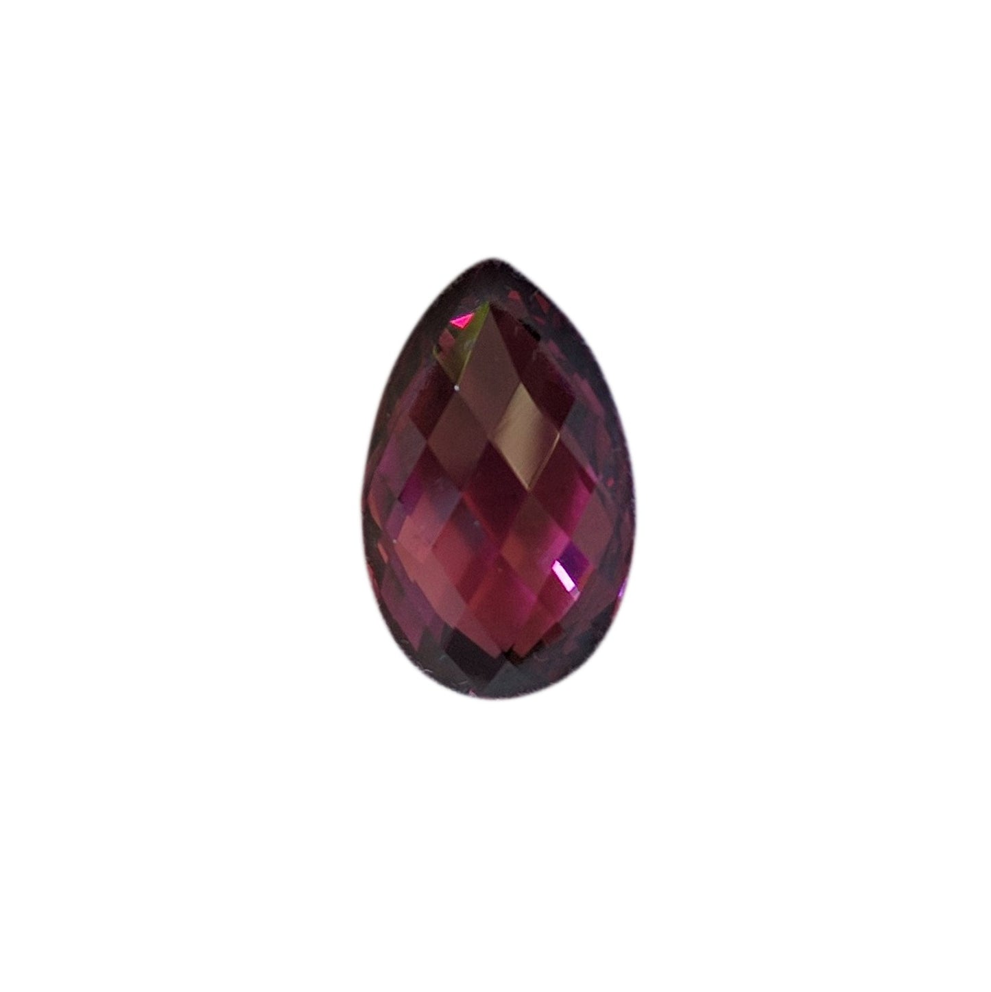 8.66ct Briolette Open Burgundy Rhodolite
