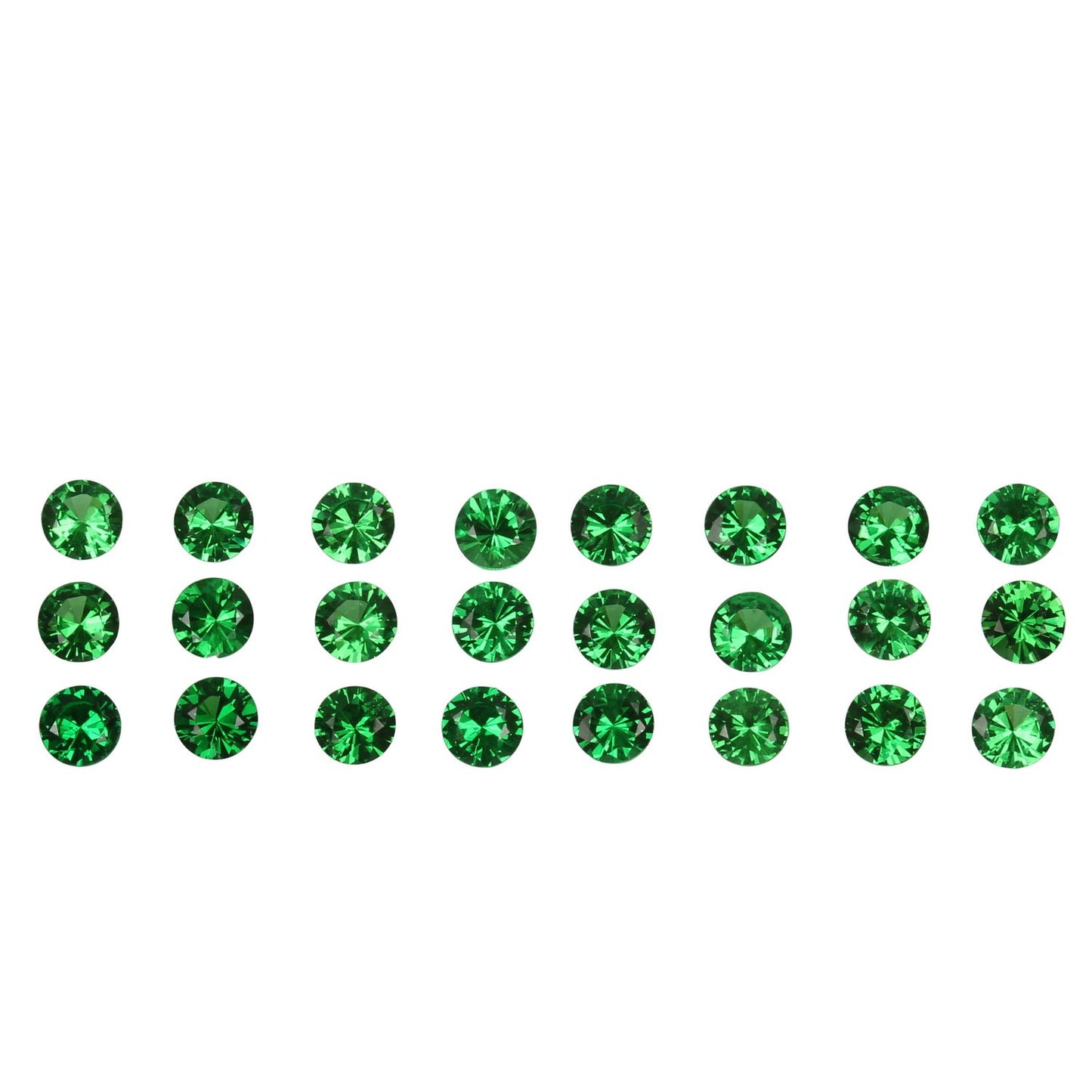2.8mm Round Bright Green Tsavorite