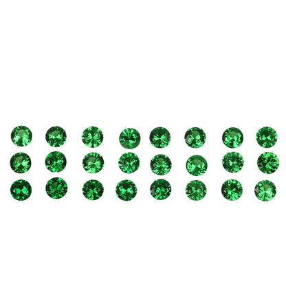 2.8mm Round Bright Green Tsavorite