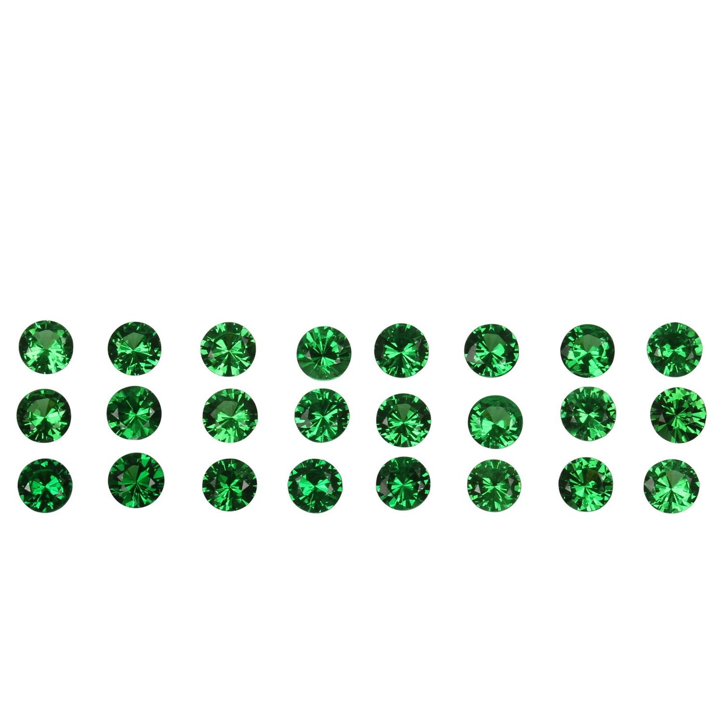 2.8mm Round Bright Green Tsavorite