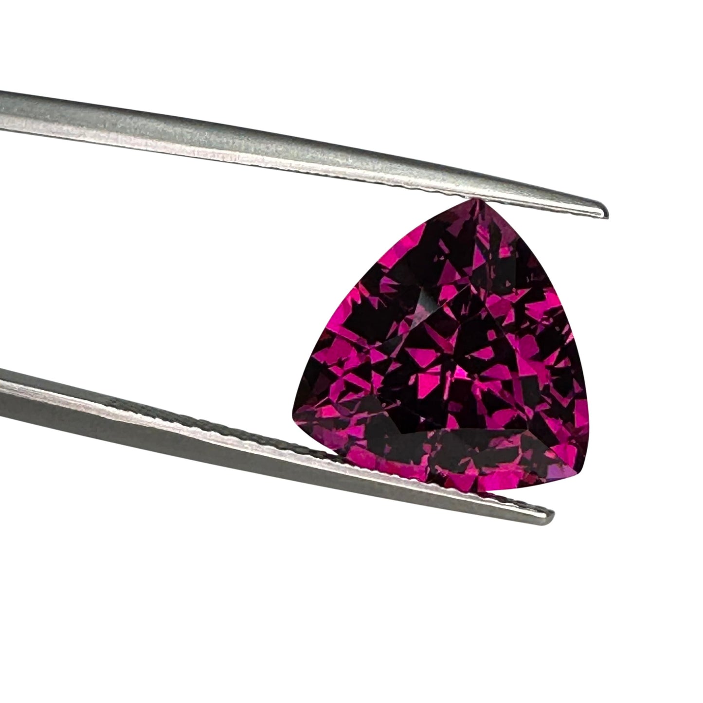 9.91ct Trillion Open Burgundy Rhodolite