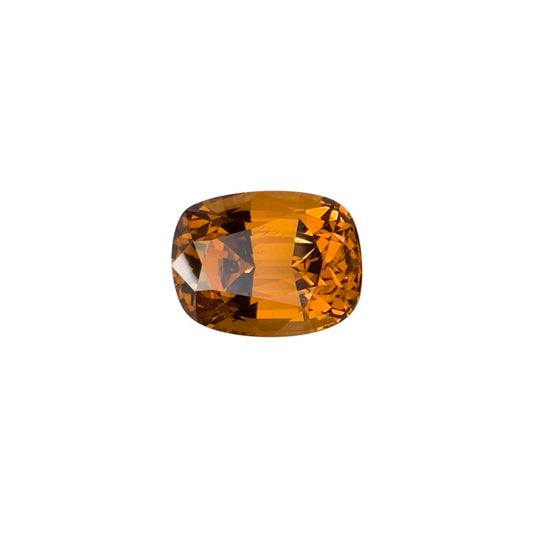 9.2x7mm Cushion Medium Orange Malaya Garnet