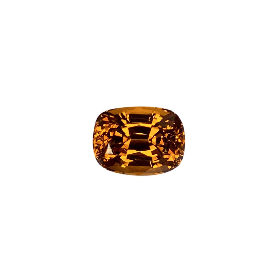 9.2x7mm Cushion Medium Orange Malaya Garnet