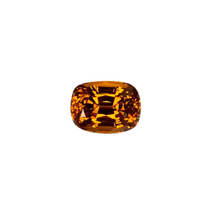 9.2x7mm Cushion Medium Orange Malaya Garnet