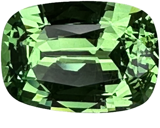 2ct Cushion Bright Green Tsavorite