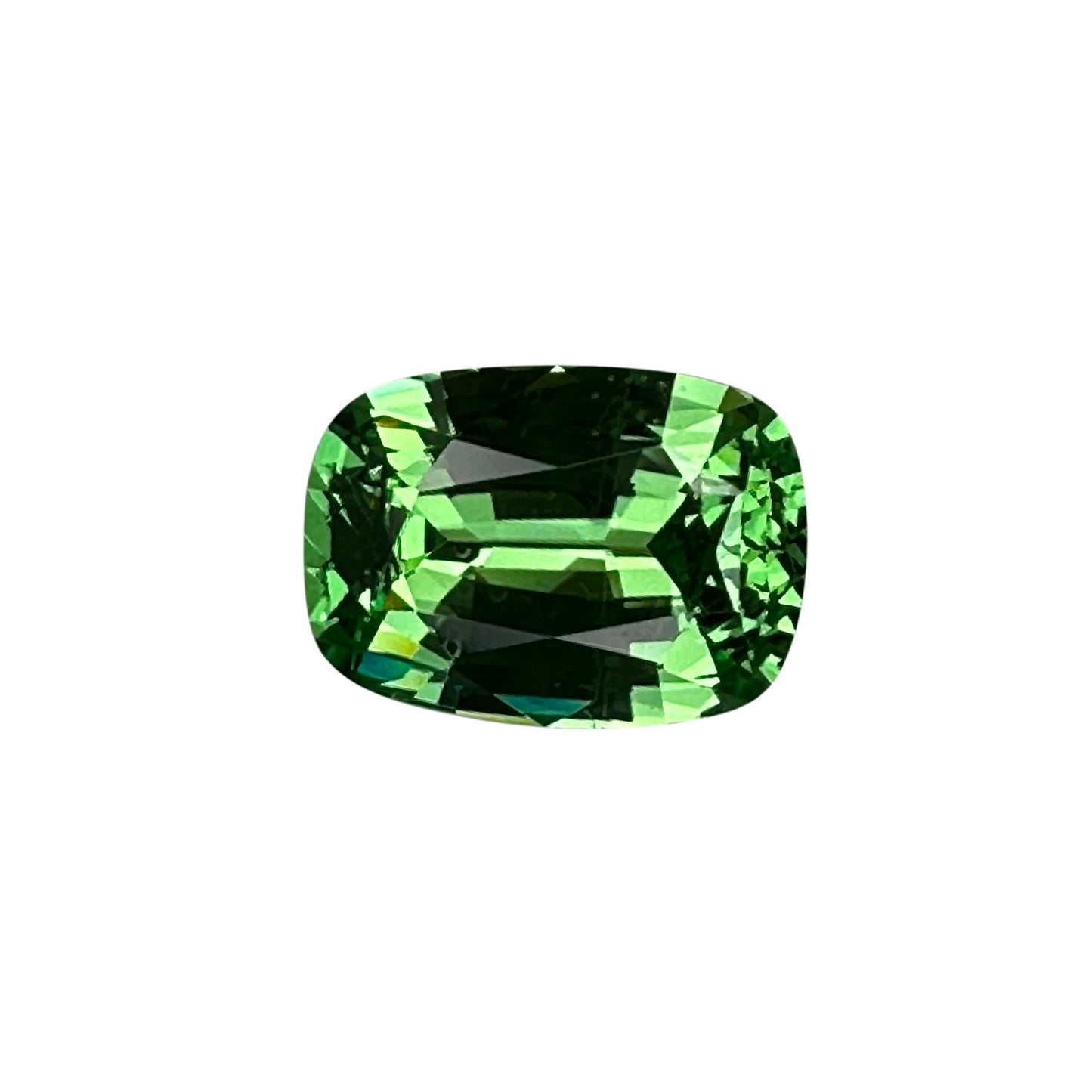 2ct Cushion Bright Green Tsavorite