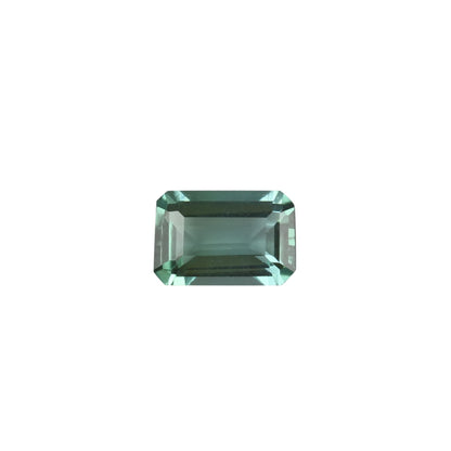 6x4.1mm Emerald Cut Light Blue Green Tourmaline
