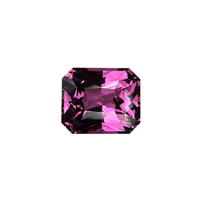 4.47ct Emerald Cut Pink Rhodolite