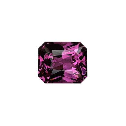 4.47ct Emerald Cut Pink Rhodolite