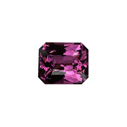 4.47ct Emerald Cut Pink Rhodolite