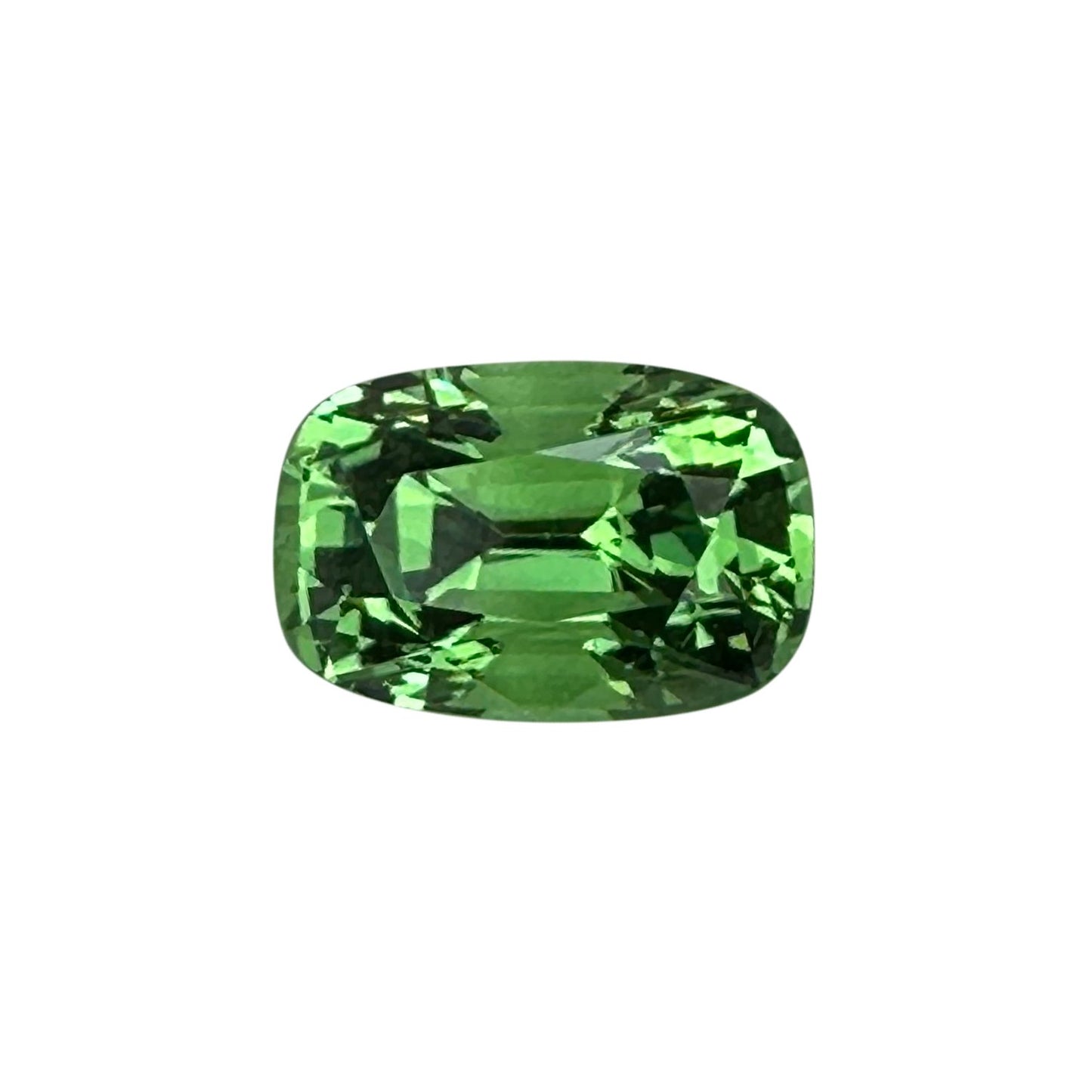 2ct Cushion Bright Green Tsavorite