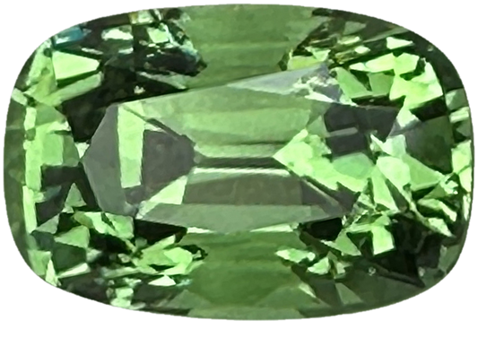 2ct Cushion Bright Green Tsavorite