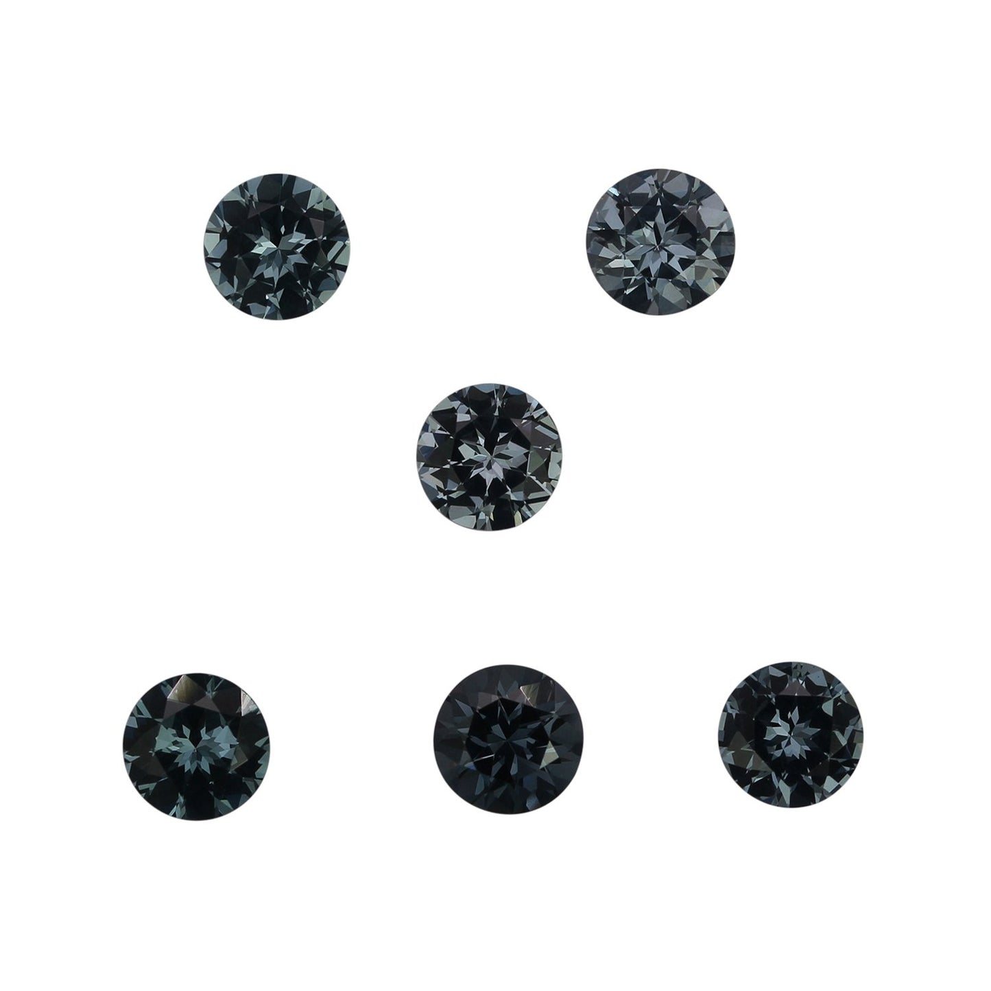 5.5mm Round Deep grey Spinel