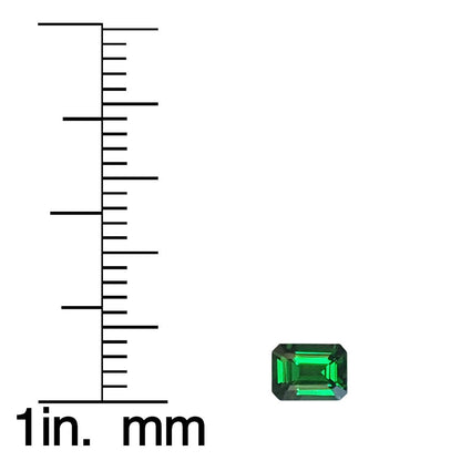 5x4mm Emerald Cut Fine Intense Green Tsavorite