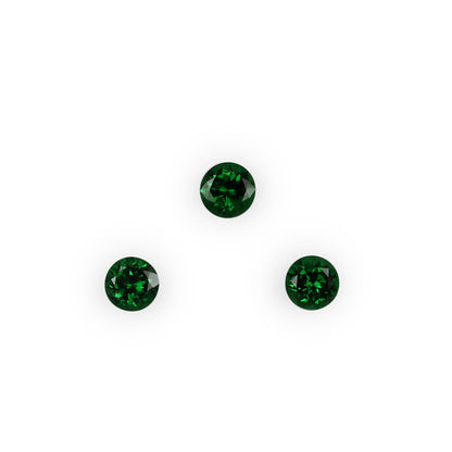 6.25mm Round Fine Intense Green Tsavorite