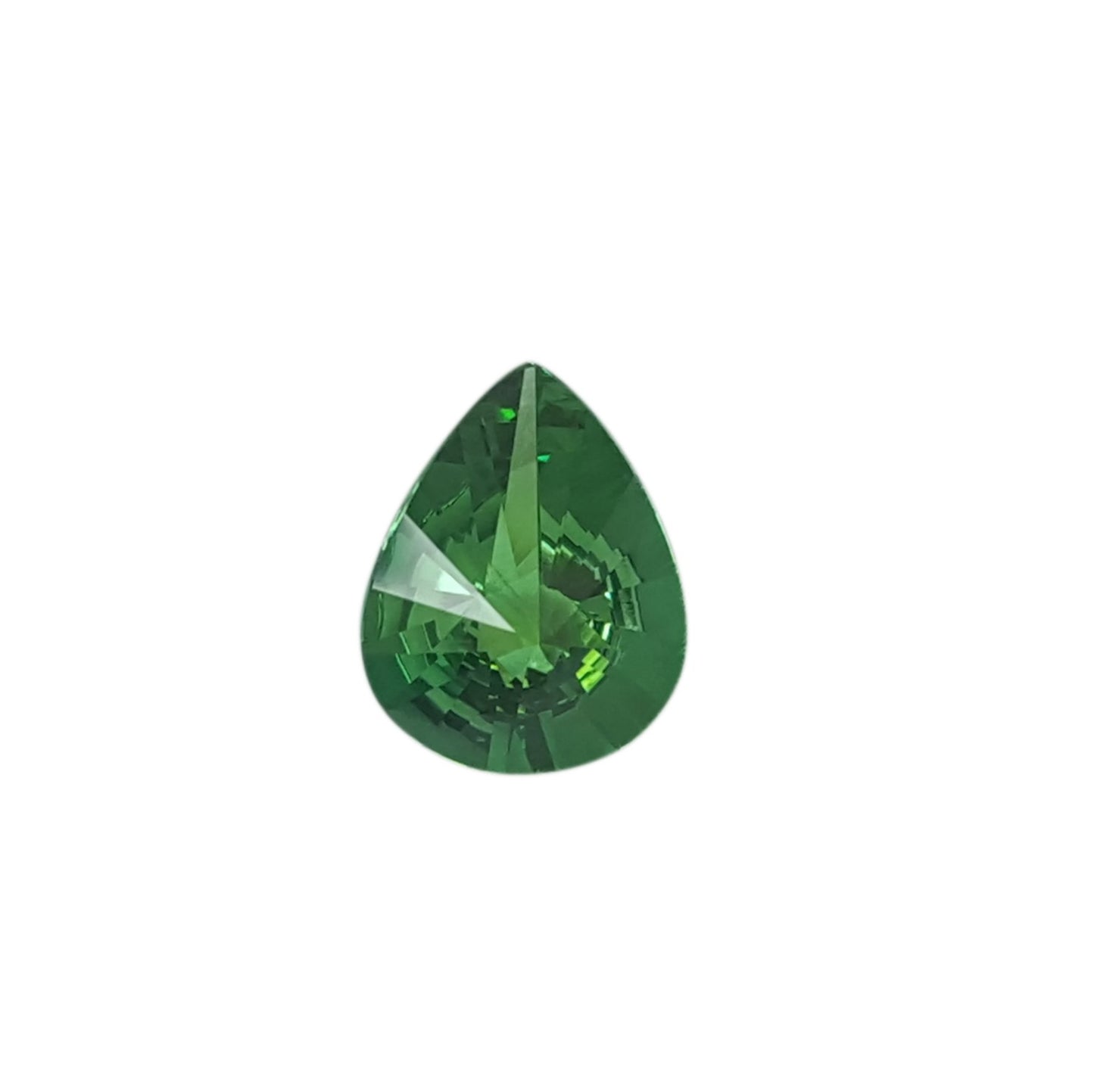 4.11ct Pear Shape Fine Intense Green Tsavorite