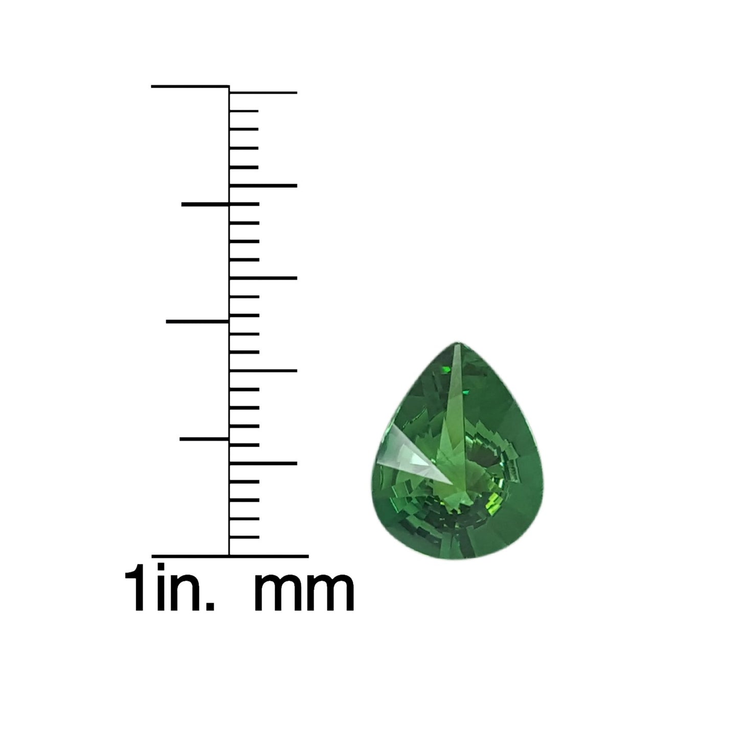 4.11ct Pear Shape Fine Intense Green Tsavorite