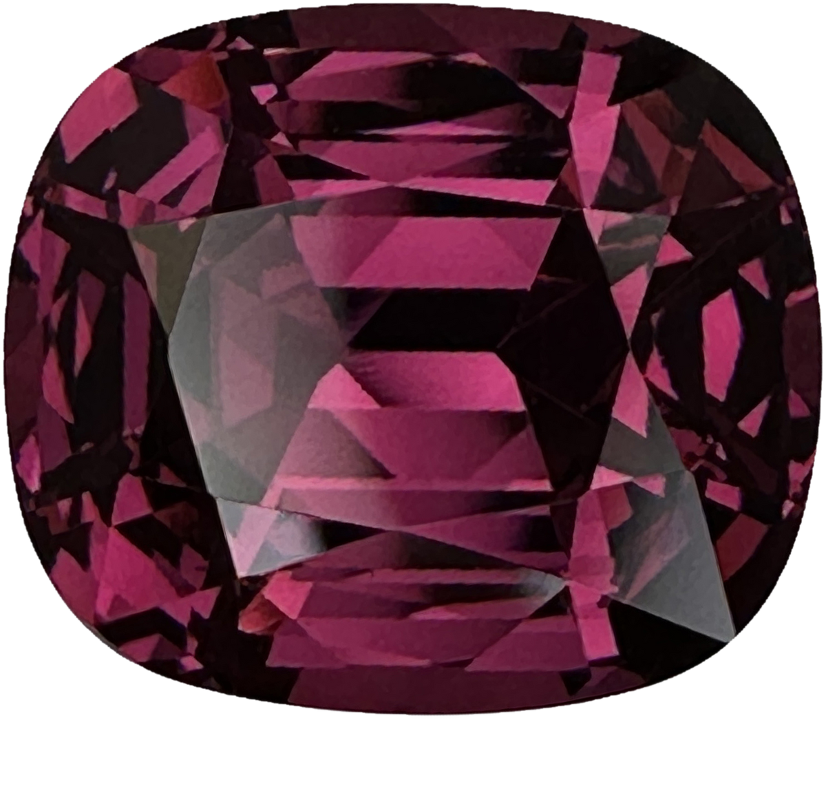 10.91ct Cushion Medium Pink Rhodolite