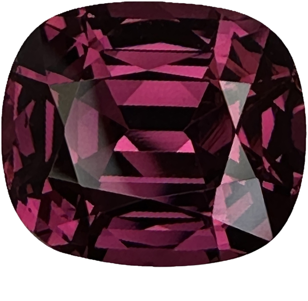 10.91ct Cushion Medium Pink Rhodolite