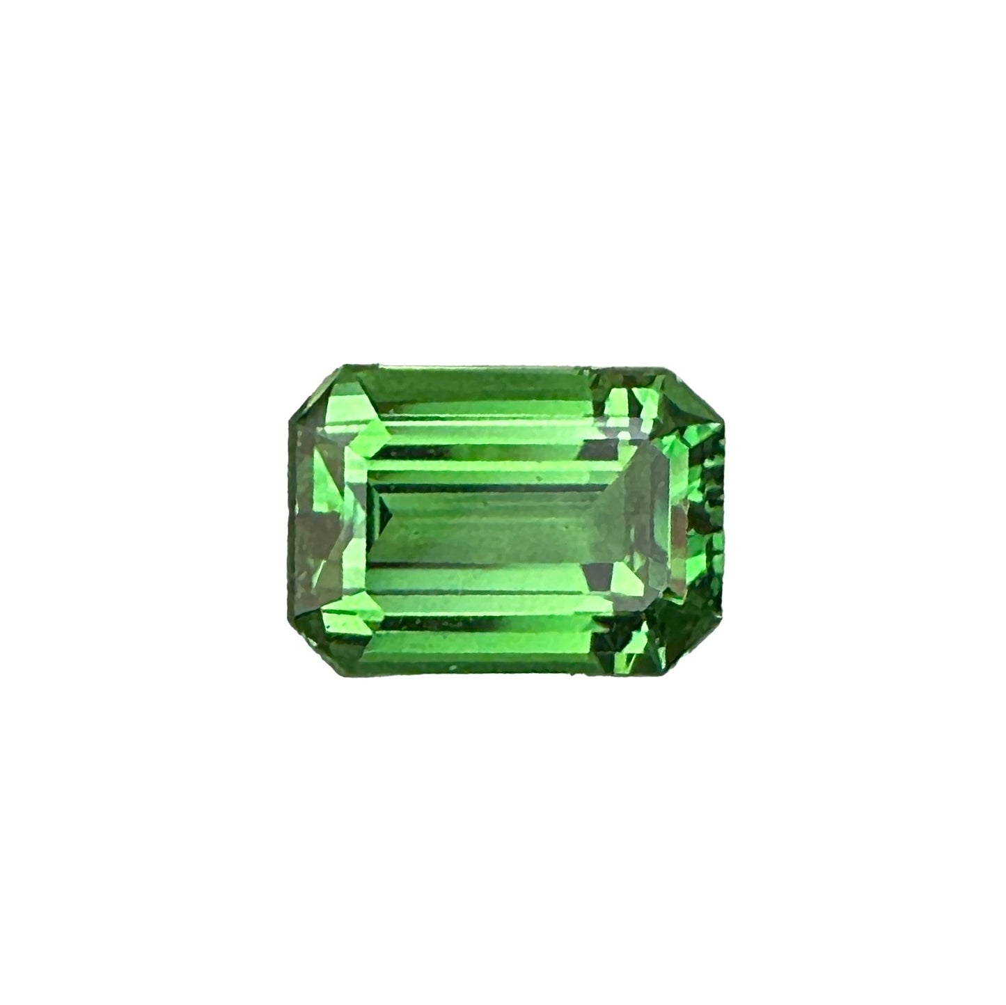 3.75ct Emerald Cut Bright Green Tsavorite
