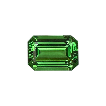 3.75ct Emerald Cut Bright Green Tsavorite