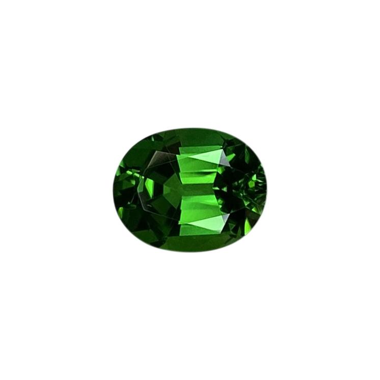 1.35ct Oval Gem Quality - Fine Intense Green Chrome Tourmaline