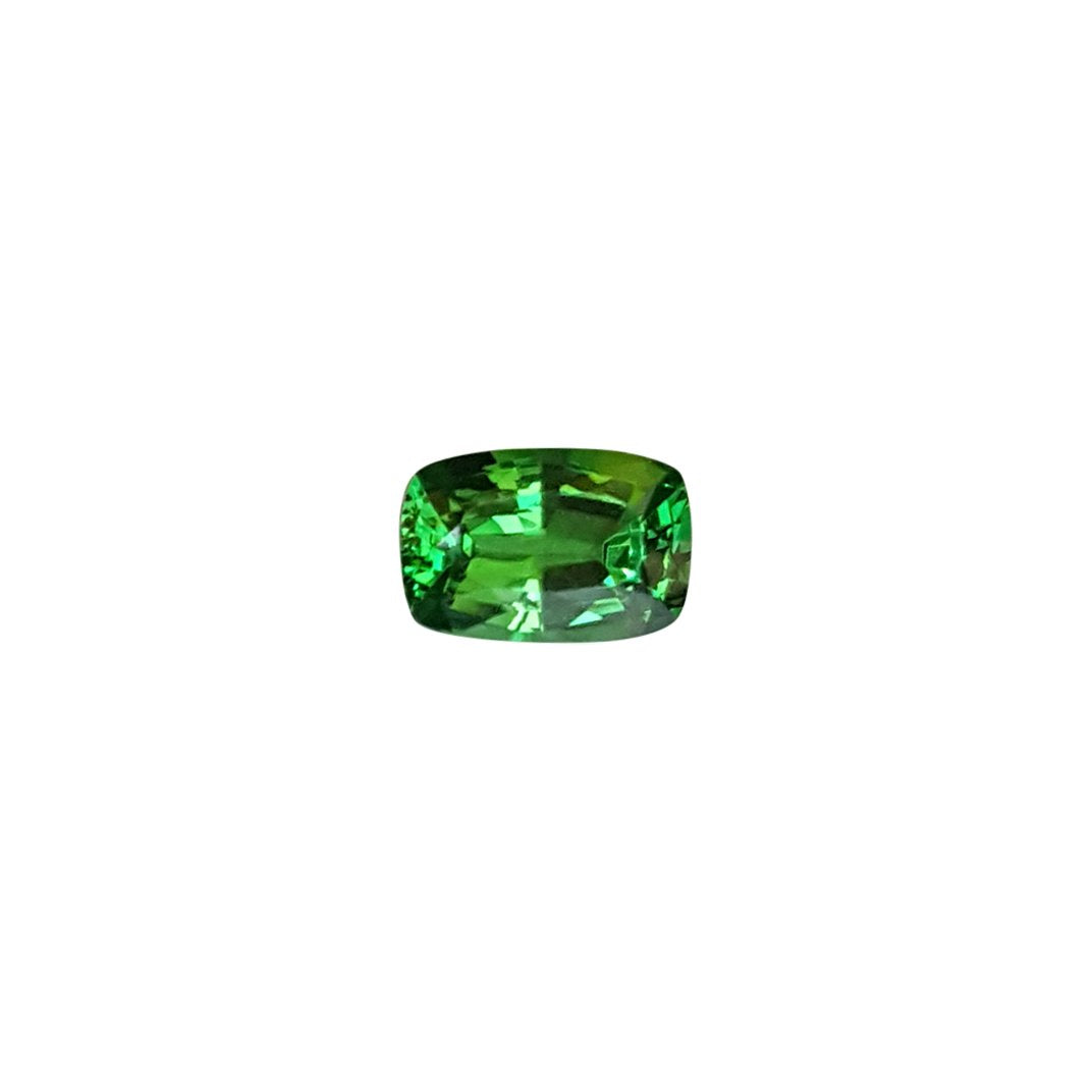 0.82ct Cushion Bright Green Tsavorite