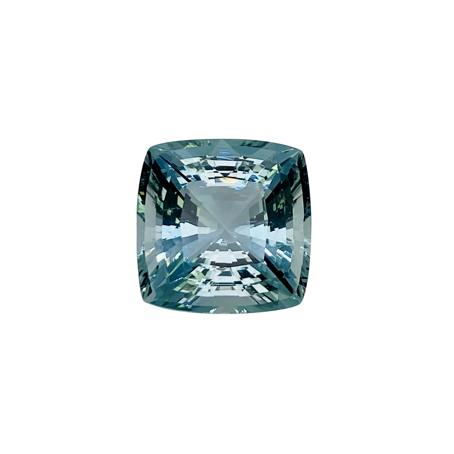 38.28ct Cushion Seafoam Beryl Pair