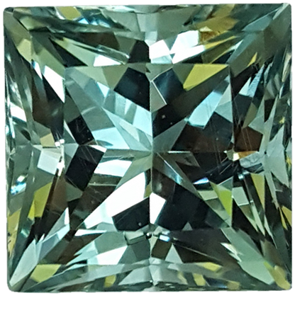 15.52ct Princess Cut Seafoam Beryl