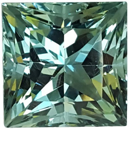 15.52ct Princess Cut Seafoam Beryl