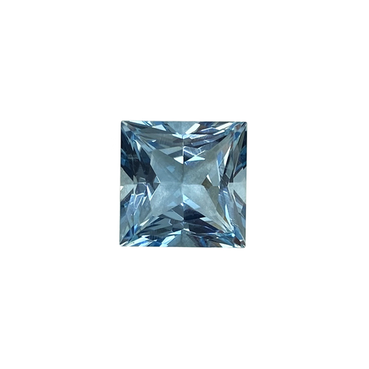 8.23ct Princess Cut AA Color Aquamarine