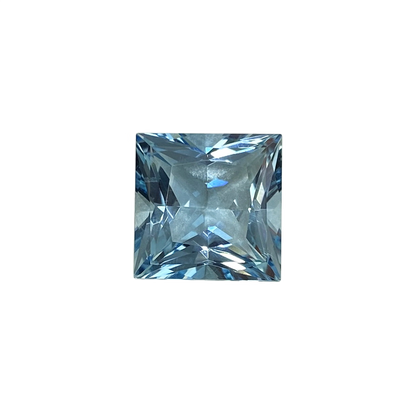 8.23ct Princess Cut AA Color Aquamarine