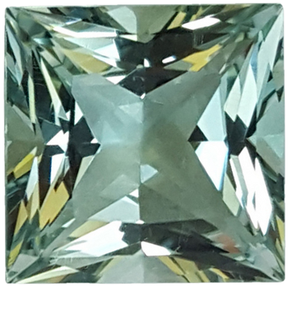 8.23ct Princess Cut AA Color Aquamarine
