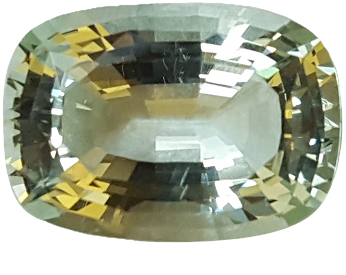 10.03ct Cushion Almost Colorless Aquamarine