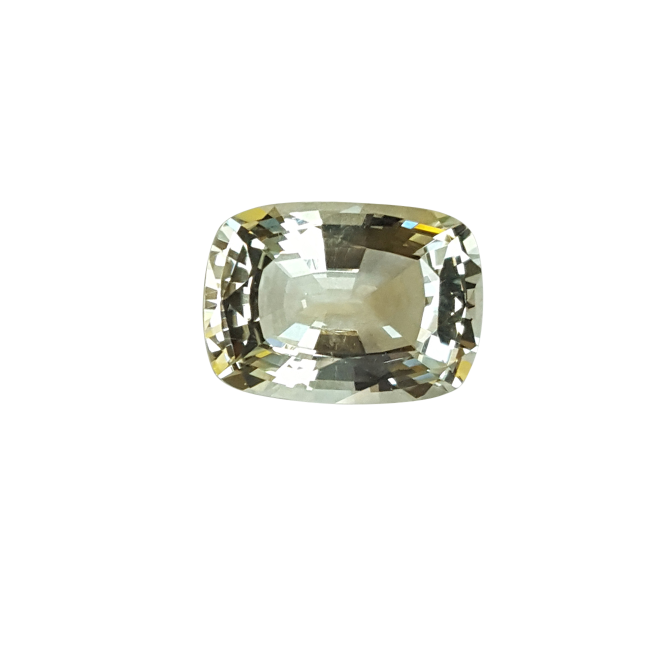 7.38ct Cushion White Aquamarine