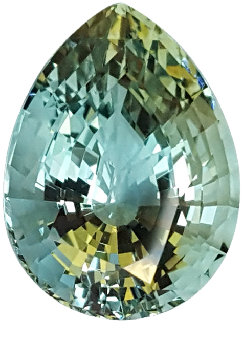 18.4x13.9mm Pear Shape Aquamarine