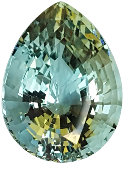 18.4x13.9mm Pear Shape Aquamarine