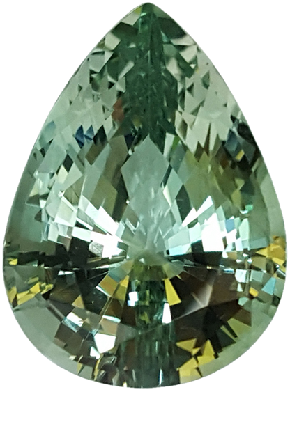 22.5x16.8mm Pear Shape Unheated Aquamarine