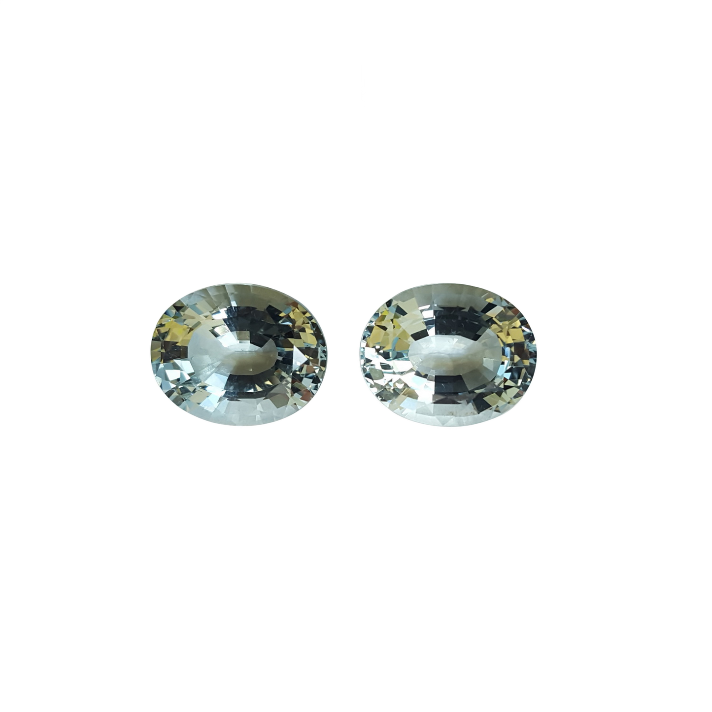 19.76ct Oval A Color Aquamarine Pair