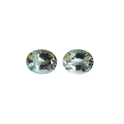 19.76ct Oval A Color Aquamarine Pair