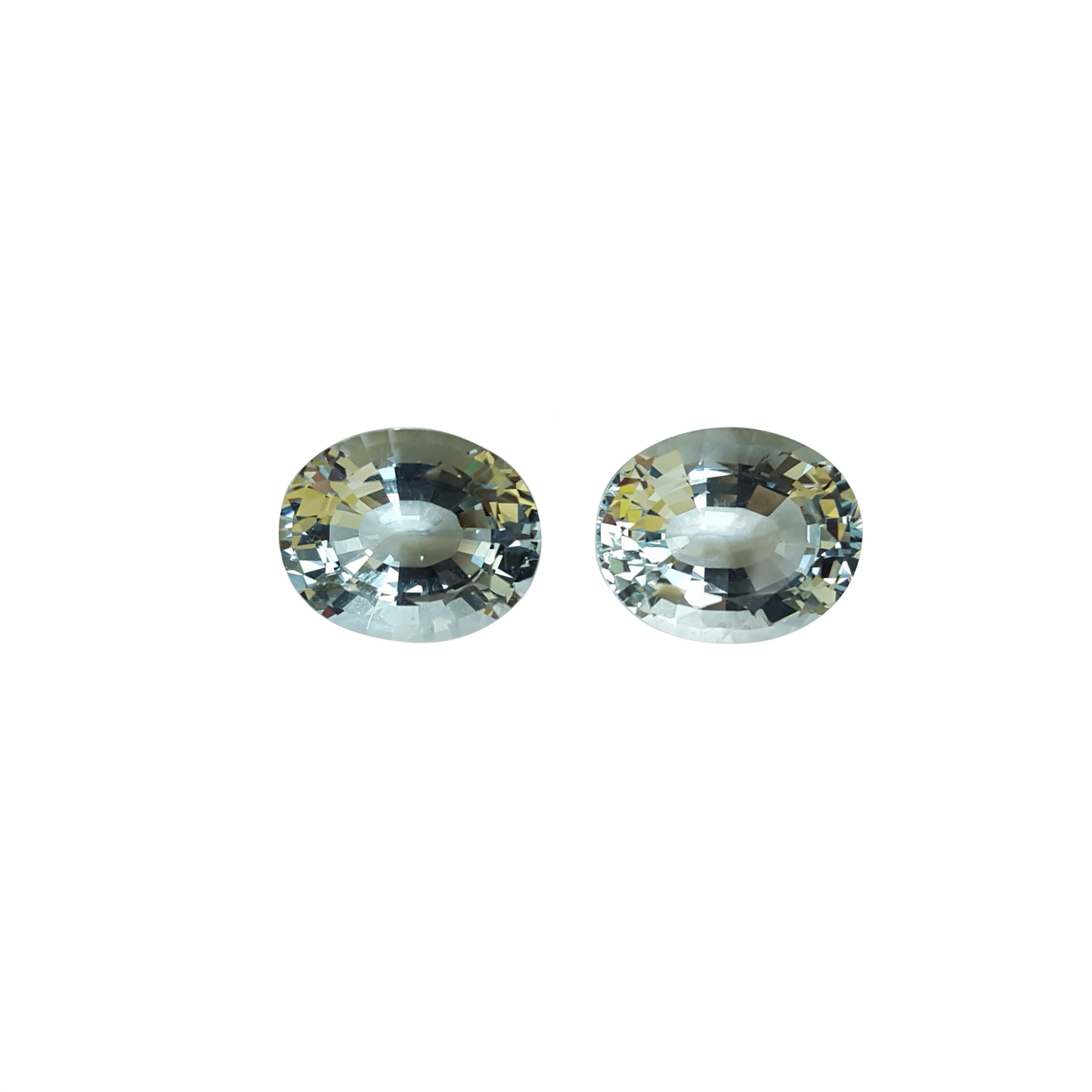 19.76ct Oval A Color Aquamarine Pair