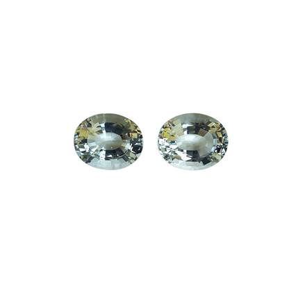 19.76ct Oval A Color Aquamarine Pair
