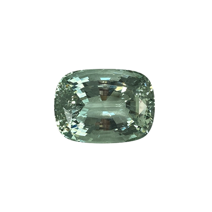 35.83ct Cushion Green Aquamarine