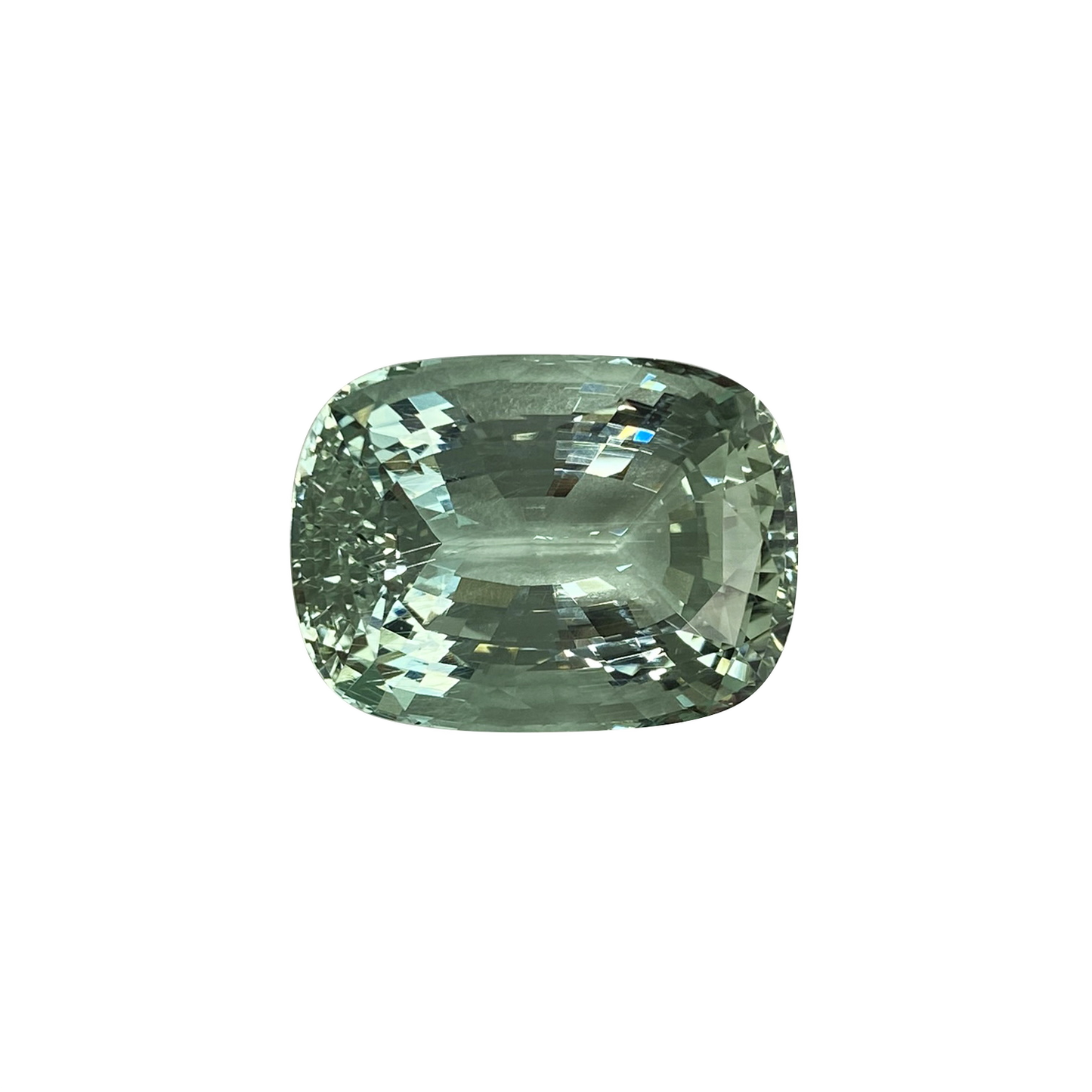 35.83ct Cushion Green Aquamarine