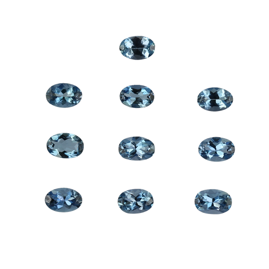 6x4mm Oval AAA Color Aquamarine