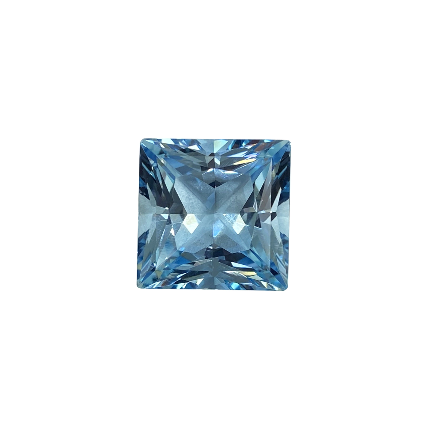 21.71ct Princess Cut AAA Color Aquamarine