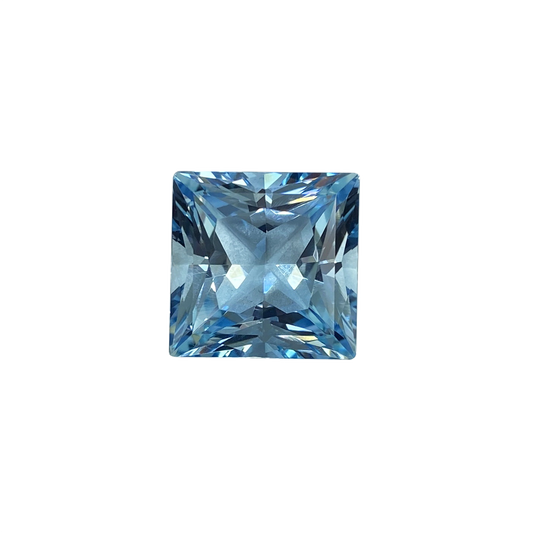 21.71ct Princess Cut AAA Color Aquamarine